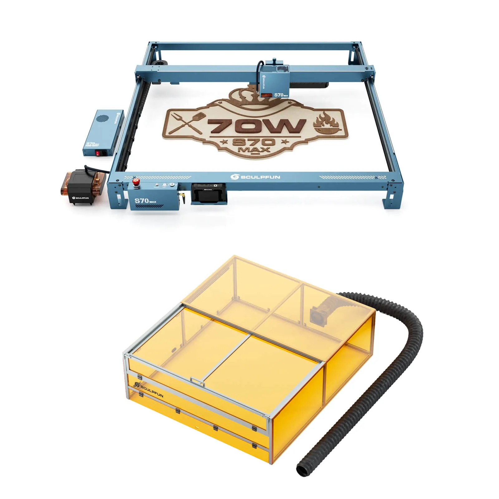 SCULPFUN S70 MAX 70W Laser Engraver and Cutting Machine