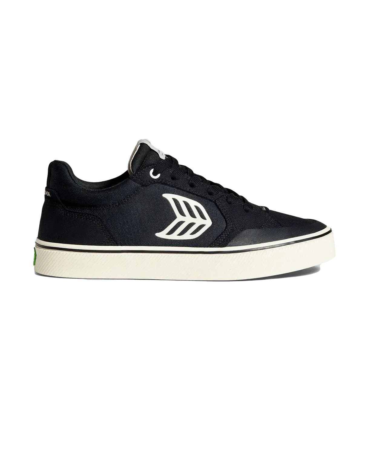 The Vallely Skate Shoes in Black & Ivory