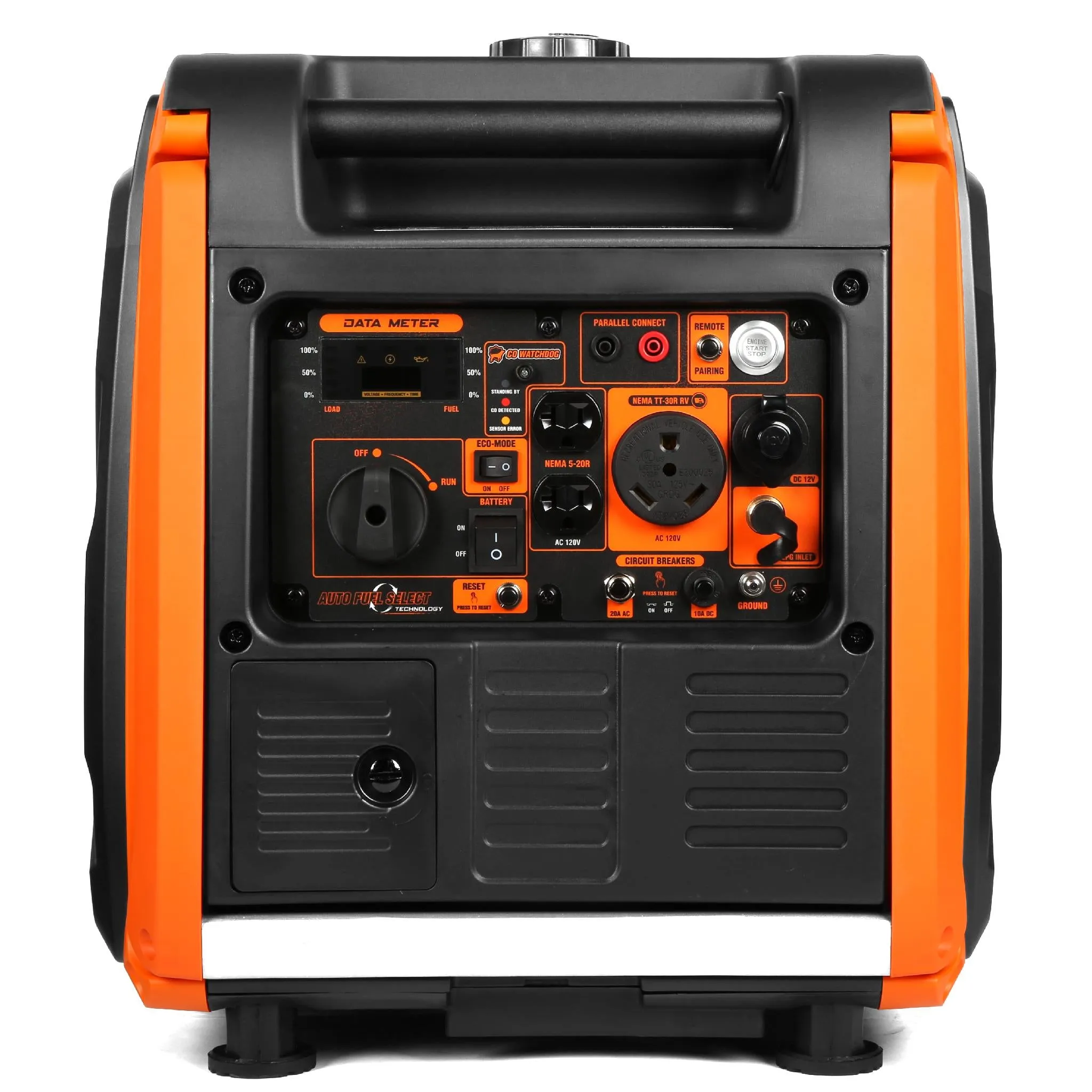 WEN DF452iX Super Quiet 4500-Watt Remote Electric Start Dual Fuel RV-Ready Portable Inverter Generator with Fuel Shut-Off and CO Watchdog