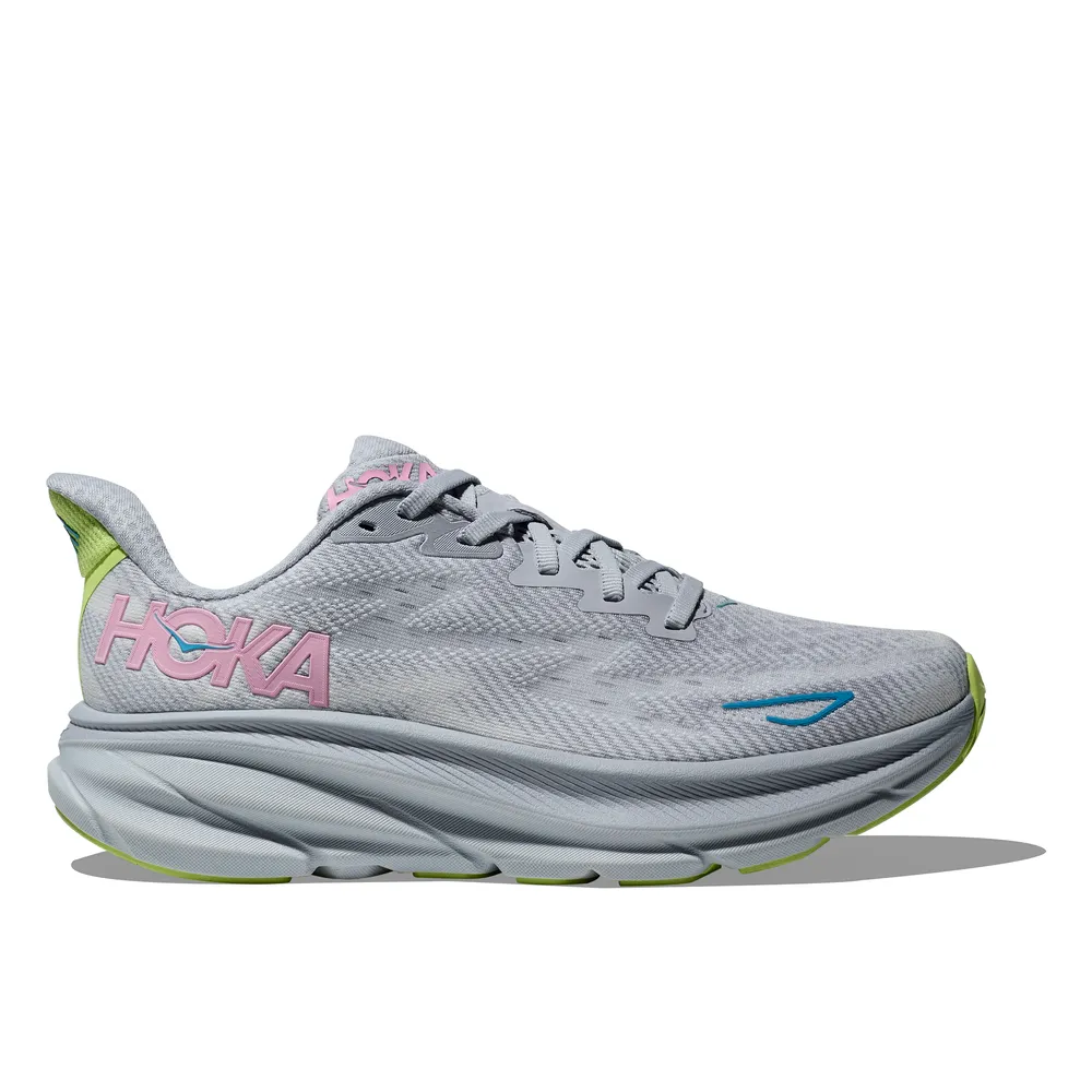 Womens Clifton 9 WIDE - Gull/Sea Ice