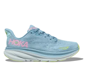 Women's HOKA Clifton 9 Running Shoe in Dusk / Pink Twilight