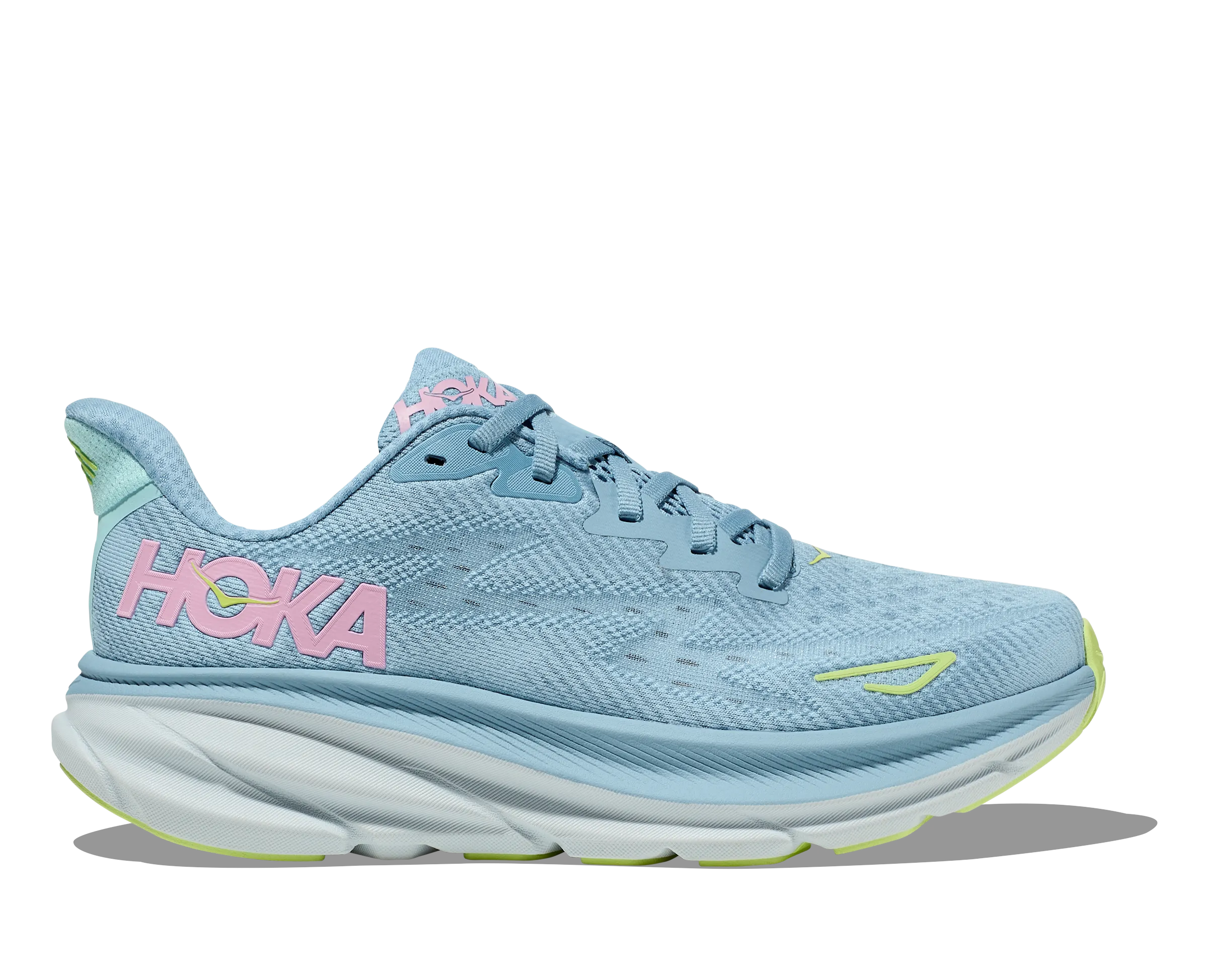 Women's HOKA Clifton 9 Running Shoe in Dusk / Pink Twilight