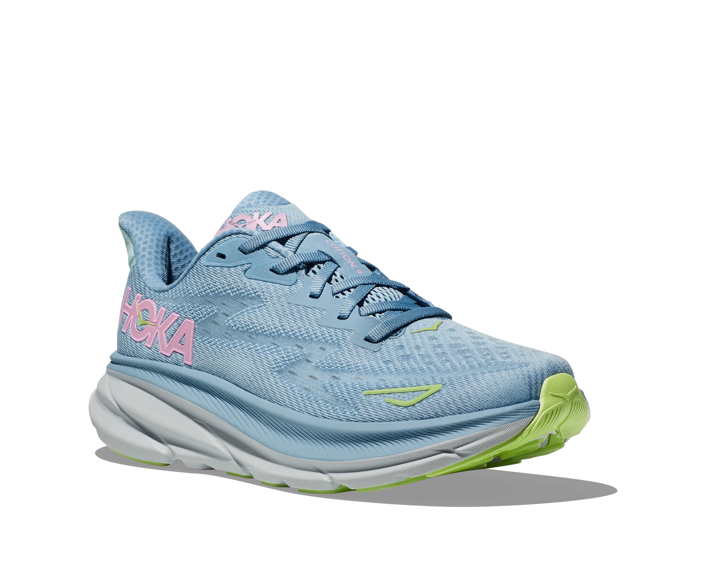 Women's HOKA Clifton 9 Running Shoe in Dusk / Pink Twilight