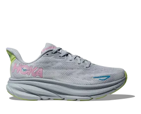 Women's HOKA Clifton 9 Running Shoe in Gull / Sea Ice