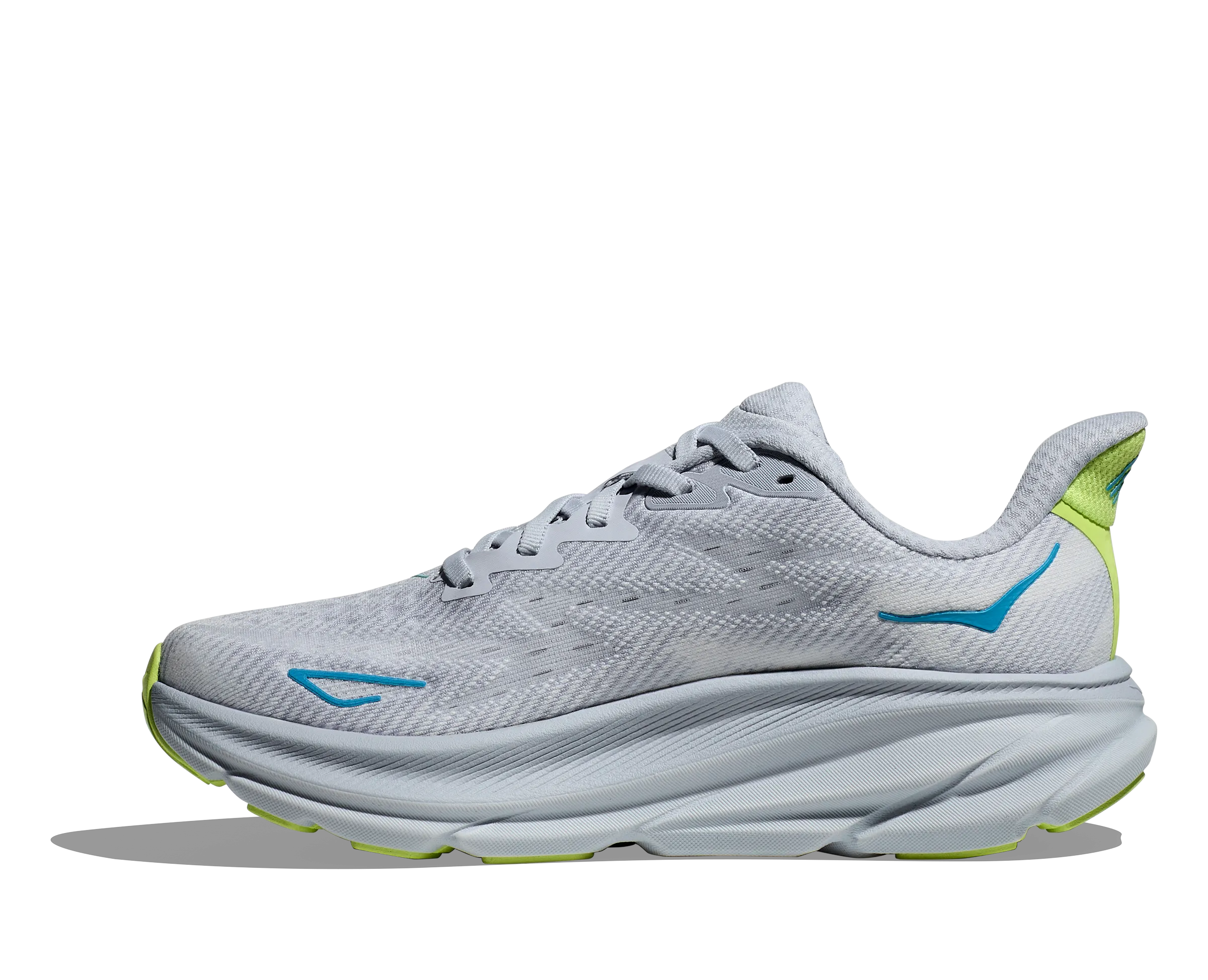 Women's HOKA Clifton 9 Running Shoe in Gull / Sea Ice