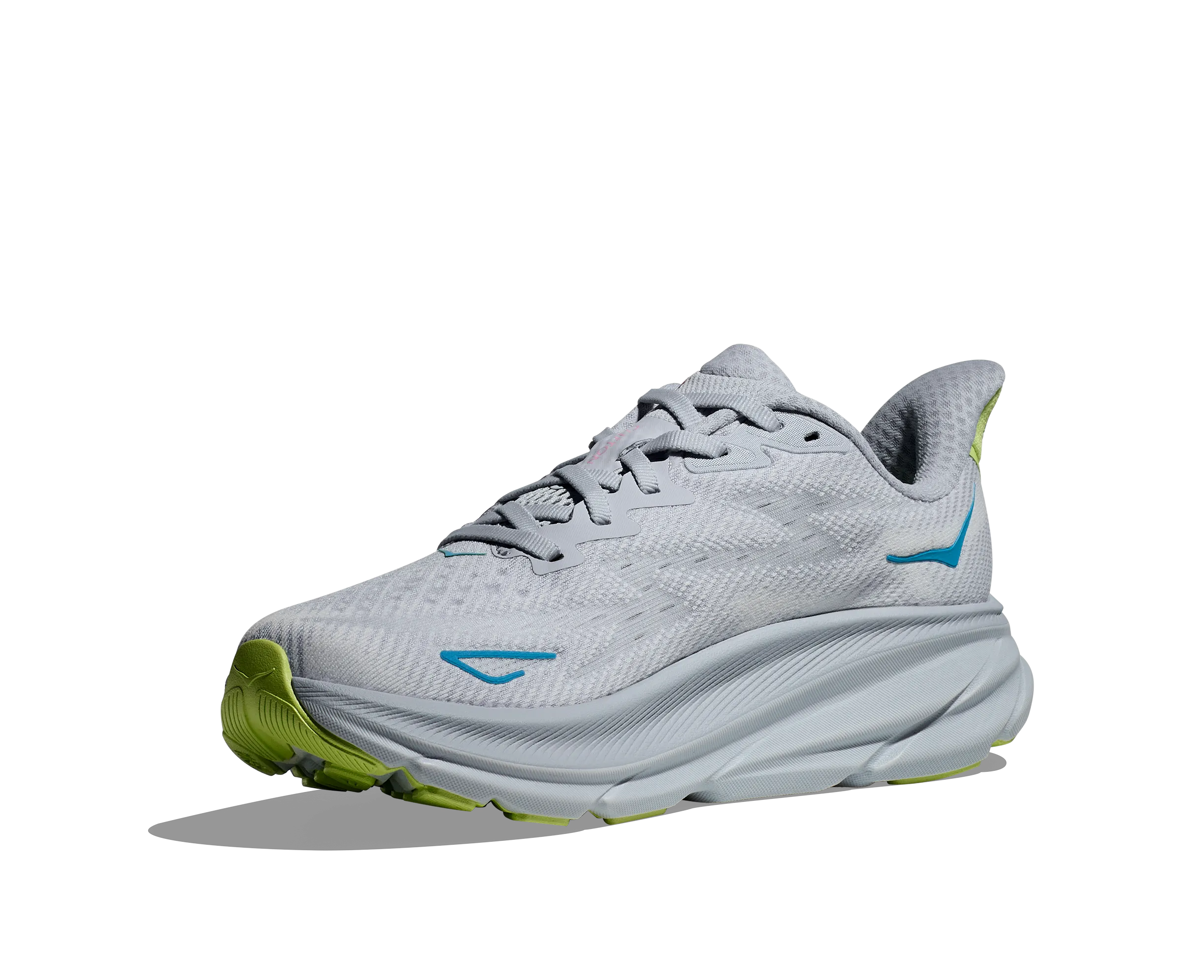 Women's HOKA Clifton 9 Running Shoe in Gull / Sea Ice